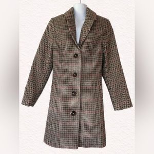 Cleo Petites XS 20%wool Coat Houndstooth
